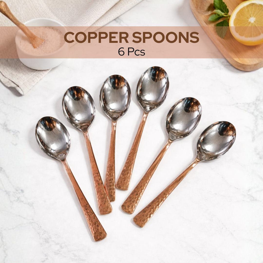 copper spoons