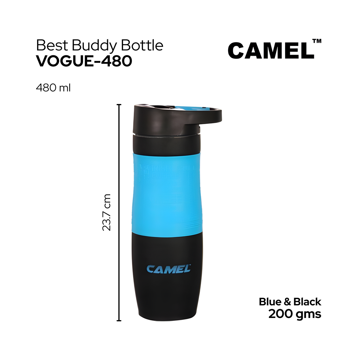 Camel VOGUE| 480 ml Stainless Steel Vacuum Flask| Double-Wall Insulated