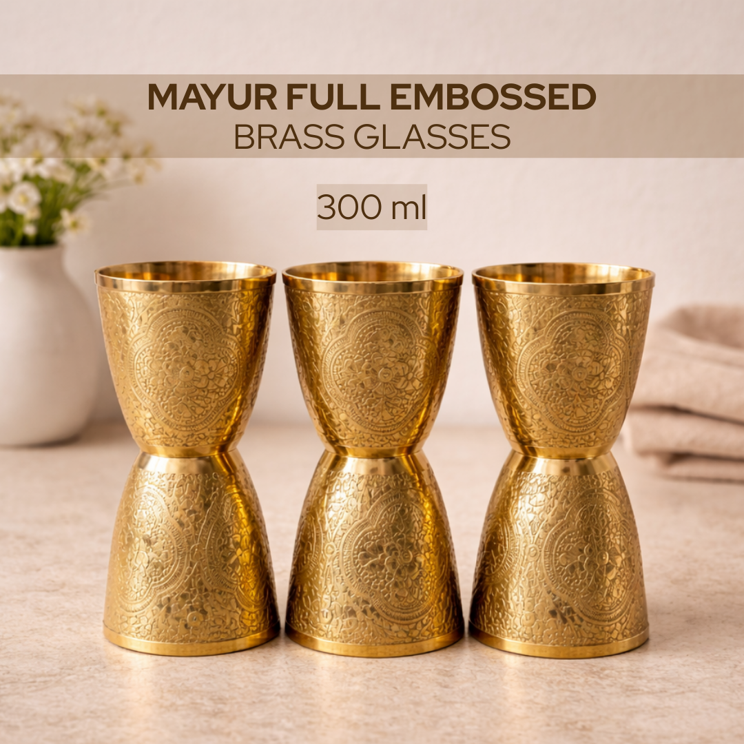 Pital full embossed glases, set of 6