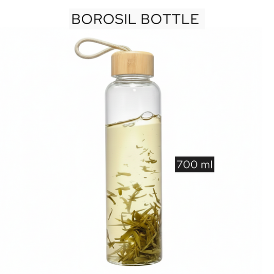 Borosil glass water bottle