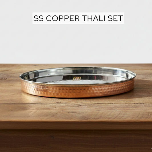 ss-copper-thali-14inch