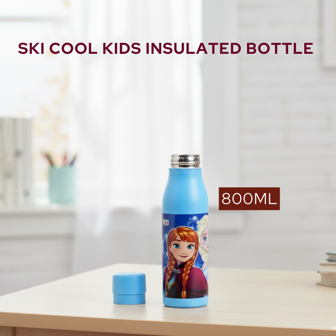 800ml Stainless Steel Kids Bottle – Leakproof, Durable, Food-Grade, BPA-Free, Perfect for School and Travel