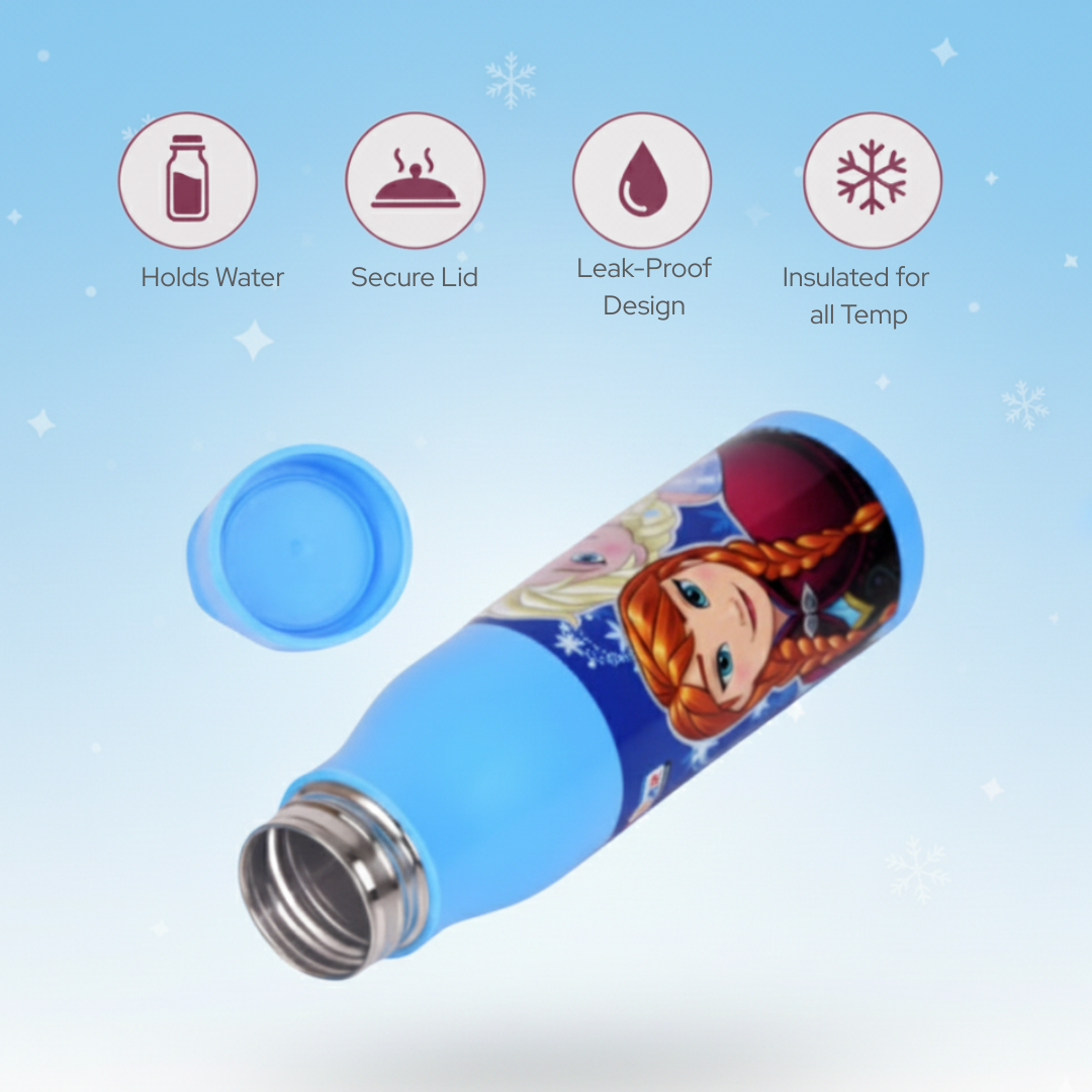 Ski Cool Kids Water Bottle – 800ml | BPA-Free, Leakproof & Durable for School & Travel