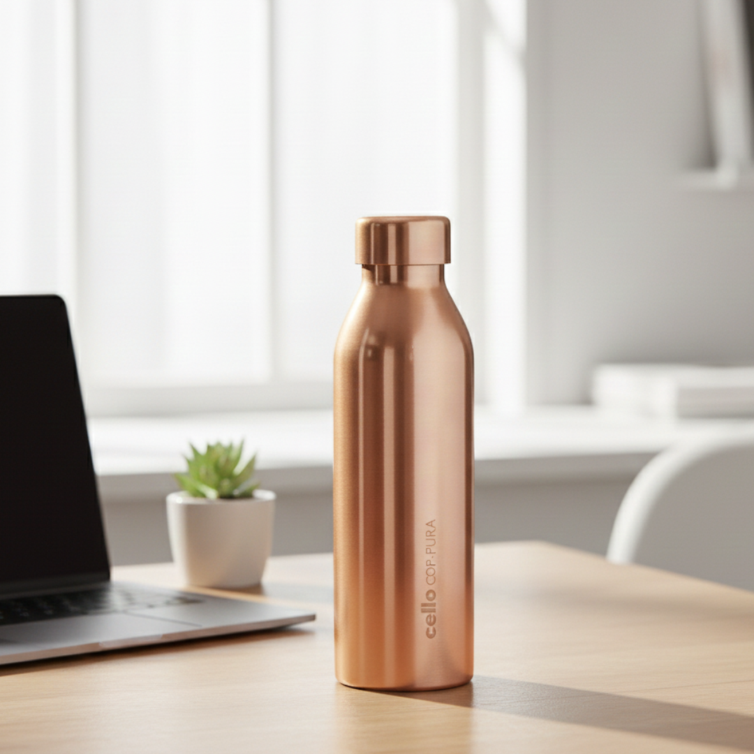 Buy Cello Cop-Pura 1000ml Copper Water Bottle – Pure Copper for Daily Hydration & Immunity