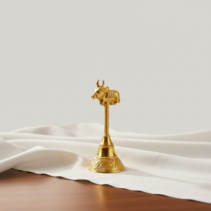 Brass Peacock Pooja Thali Set | 9 Inch | 450gm | 4 Accessories Include