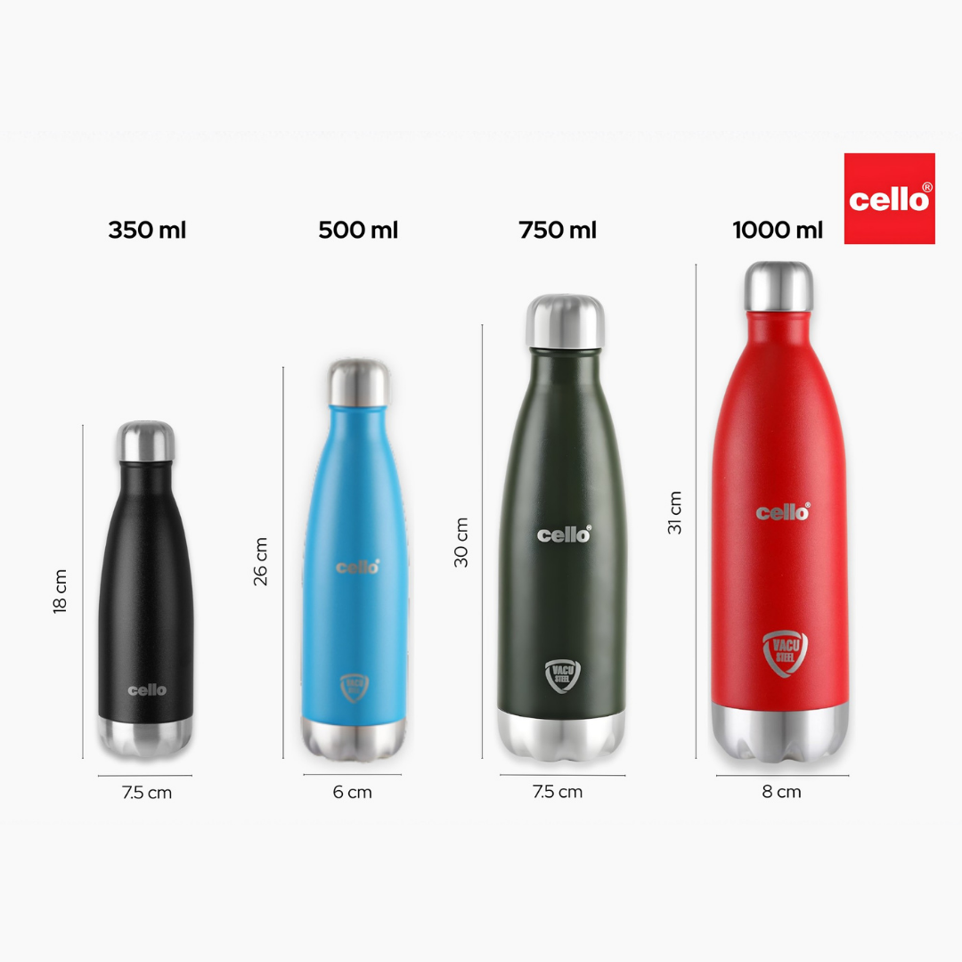 Duro Swift Flask stainless steel | 24 Hours Hot & Cold | Scratch Resistant (DTP Coating) | Rust & Leak Proof |