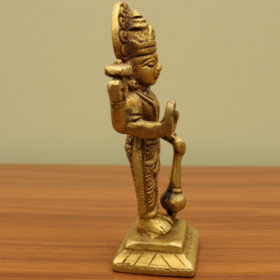 Brass Lakshmi Narayan Murti | Symbol of Prosperity and Devotion | 275 gm