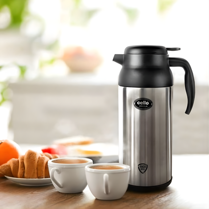 Armour Vacusteel Flask – Black Stainless Steel | Hot & Cold | 2000ml