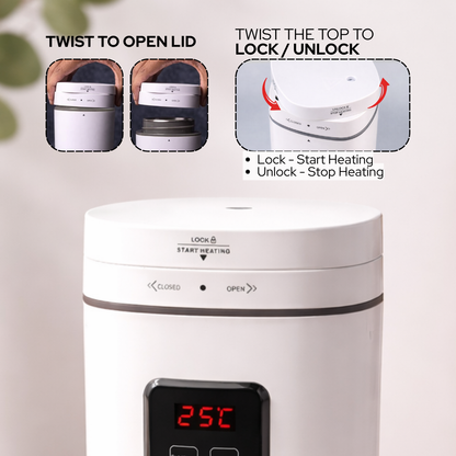 AGARO Delite इलेक्ट्रिक केतली – तेज़ उबाल | तापमान समायोज्य | गर्म रखने की सुविधा | यात्रा के लिए सुविधाजनक | 500 मिलीलीटर