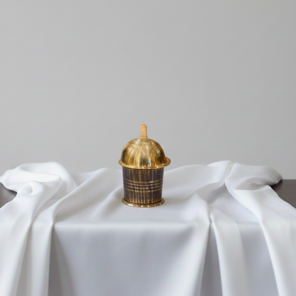 Brass Peacock Pooja Thali Set | 9 Inch | 450gm | 4 Accessories Include