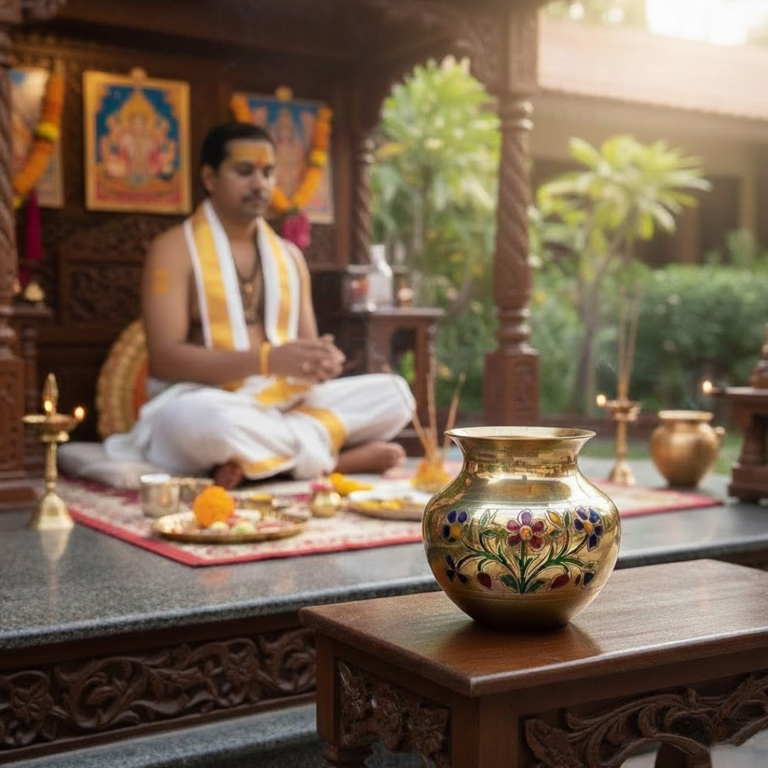 Brass Kalash for Pooja | Pure Traditional Brass Kalash